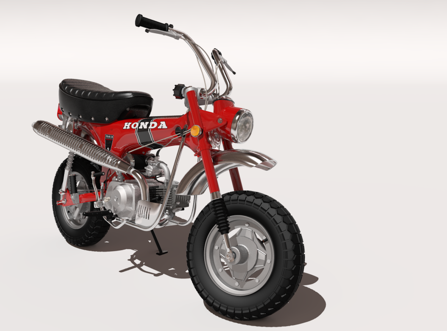 Kerkythea Rendering System • View topic - Honda CT70 motorcycle900 Kerkythea Rendering System • View topic - Honda CT70 motorcycle900